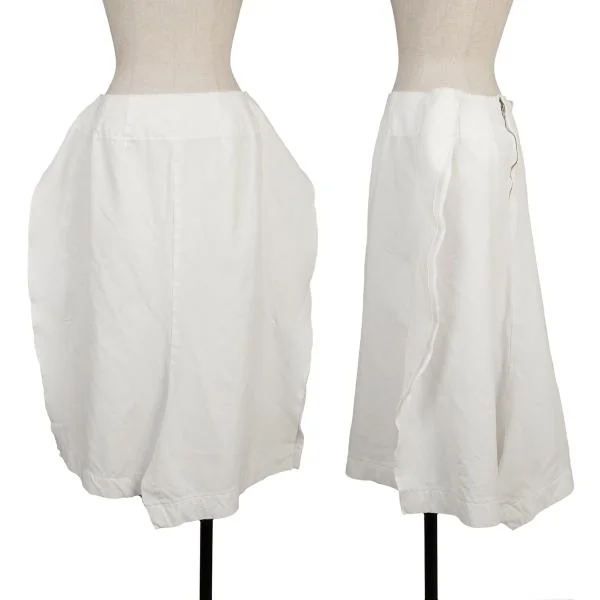 COMME des GARCONS Poly Outseam Skirt White S K-154067_001