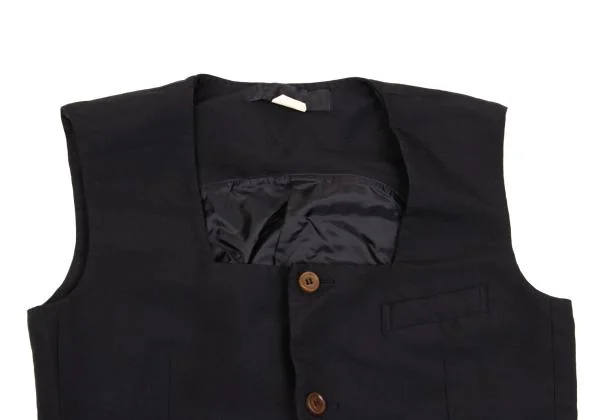 コムコム コムデギャルソンCOMME des GARCONS ポリスクエアネックベスト 紺S K-154071_003