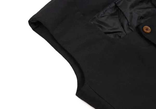 コムコム コムデギャルソンCOMME des GARCONS ポリスクエアネックベスト 紺S K-154071_007