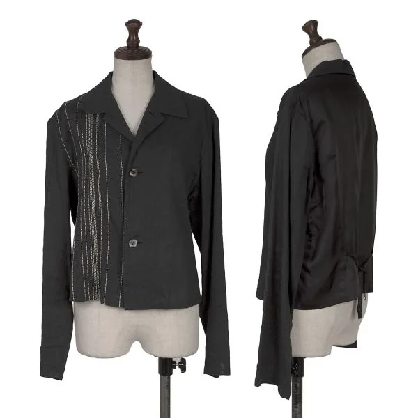 ALFASPIN Stitch Design Switching Shirt Jacket Black M K-154095_001