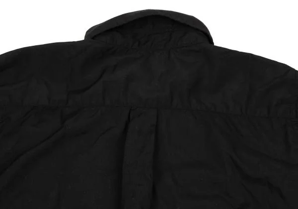 BLACK COMME des GARCONS Floral Embroidered Short Sleeve Shirt K-154109_014
