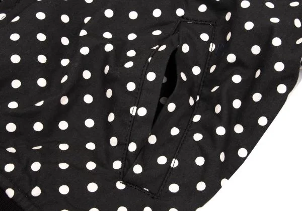 ブラックコムデギャルソンBLACK COMME des GARCONS 製品洗いドットMA-1ブルゾン 黒白XS K-154110_008