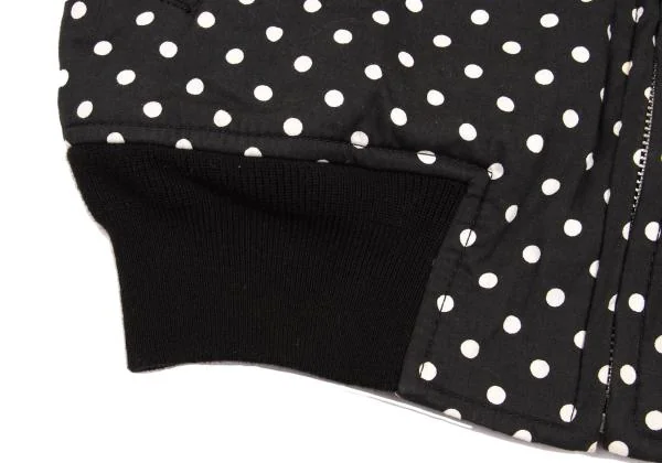 ブラックコムデギャルソンBLACK COMME des GARCONS 製品洗いドットMA-1ブルゾン 黒白XS K-154110_009