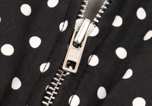 ブラックコムデギャルソンBLACK COMME des GARCONS 製品洗いドットMA-1ブルゾン 黒白XS K-154110_010