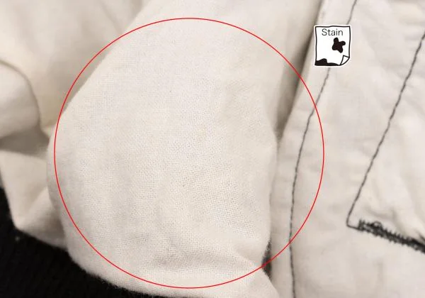 ブラックコムデギャルソンBLACK COMME des GARCONS 製品洗いドットMA-1ブルゾン 黒白XS K-154110_012