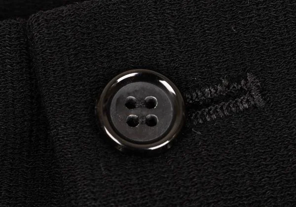 コムコム コムデギャルソンCOMME des GARCONS ウールストレッチツータックワイドショーツ 黒S K-154118_003