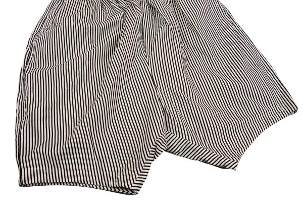 COMME des GARCONS Cotton Striped Dropped Crotch Pants K-154120_005