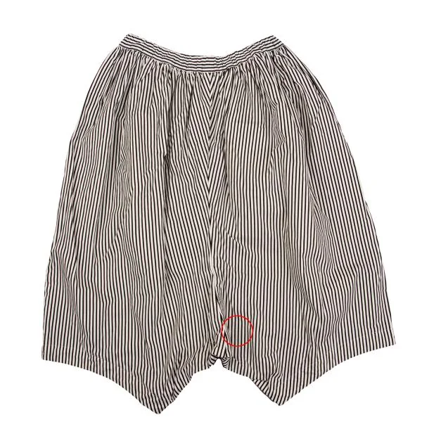 COMME des GARCONS Cotton Striped Dropped Crotch Pants K-154120_007