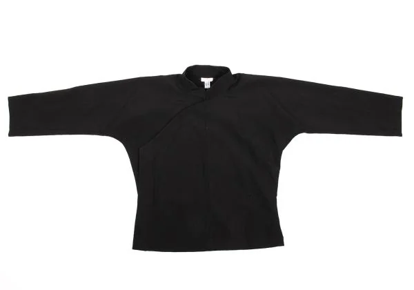コムコム コムデギャルソンCOMME des GARCONS ウール7分袖コックジャケット 黒S K-154125_002