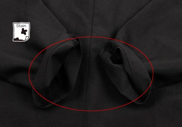 コムコム コムデギャルソンCOMME des GARCONS ウール7分袖コックジャケット 黒S K-154125_009