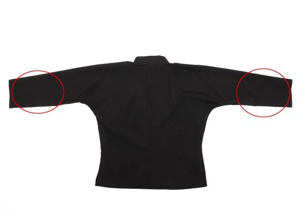 コムコム コムデギャルソンCOMME des GARCONS ウール7分袖コックジャケット 黒S K-154125_013