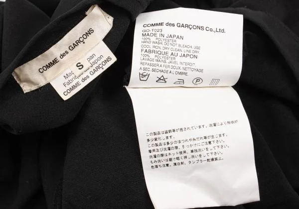 COMME des GARCONS Poly Front Rose Design T shirt K-154126_011