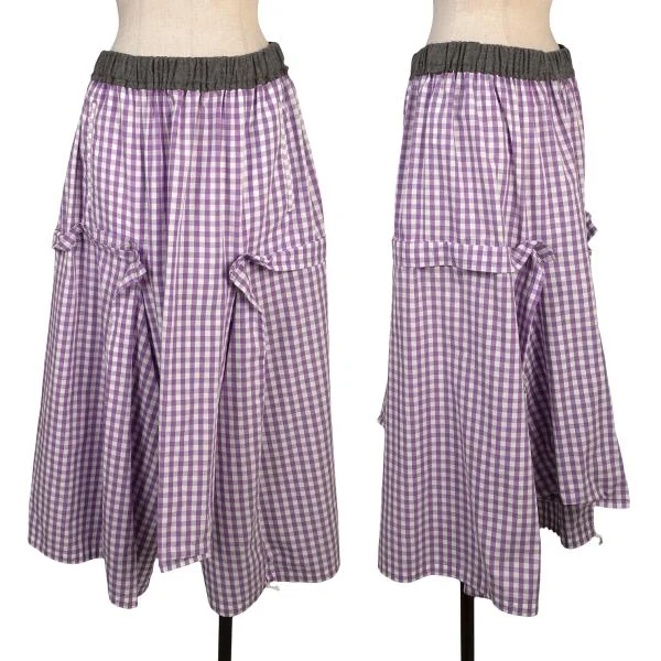 COMME des GARCONS Check  Dropped Crotch Pants Purple S K-154134_001