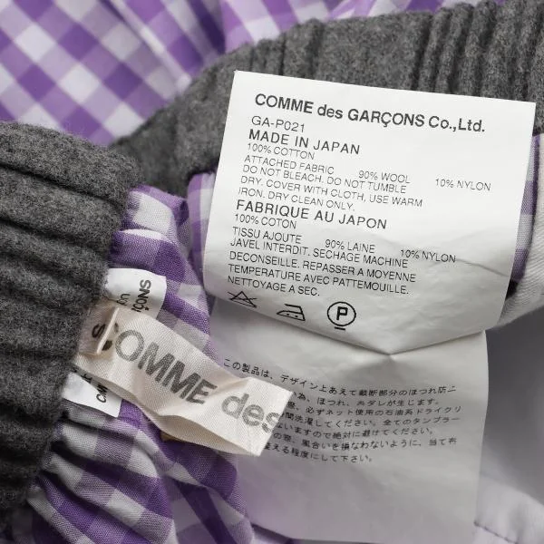 COMME des GARCONS Check  Dropped Crotch Pants K-154134_013