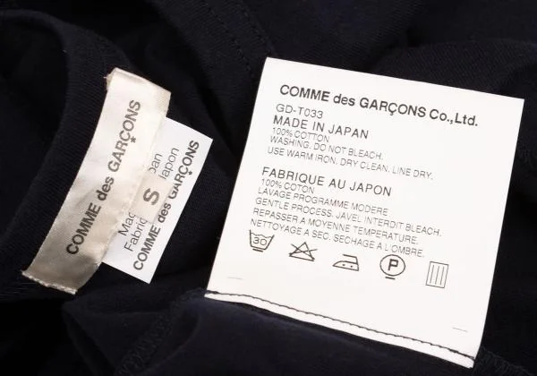 コムデギャルソンCOMME des GARCONS 天竺ノースリーブトップス 紺S K-154146_010