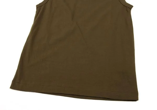 コムデギャルソンCOMME des GARCONS 天竺ノースリーブトップス カーキS K-154148_006