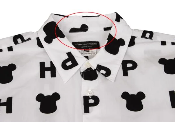 COMME des GARCONS HOMME PLUS Bearbrick Printed Long Sleeve Shirt K-154157_002