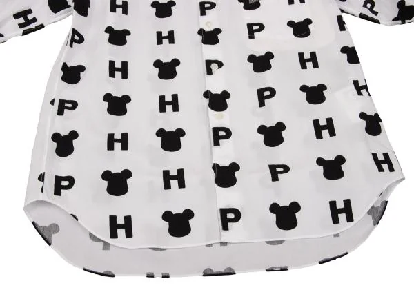 COMME des GARCONS HOMME PLUS Bearbrick Printed Long Sleeve Shirt K-154157_010