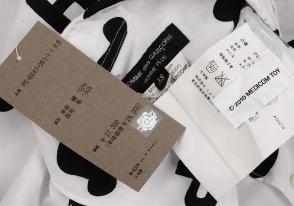 COMME des GARCONS HOMME PLUS Bearbrick Printed Long Sleeve Shirt K-154157_018