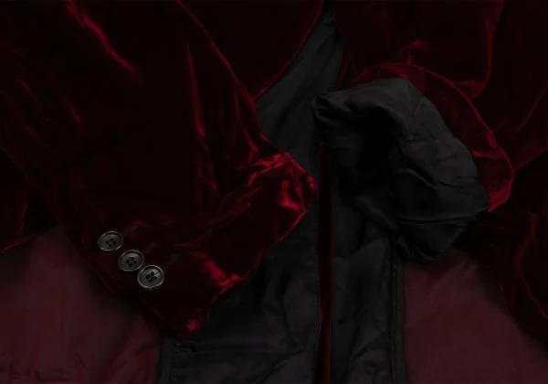COMME des GARCONS Velour Switching Morning Jacket K-154158_008