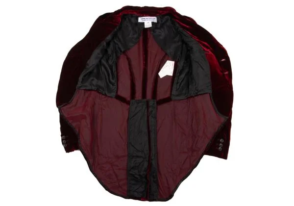 COMME des GARCONS Velour Switching Morning Jacket K-154158_010