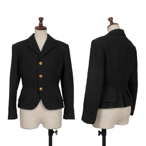 JUNYA WATANABE COMME des GARCONS Metal Button Wool Jacket Black XS K-154168_001