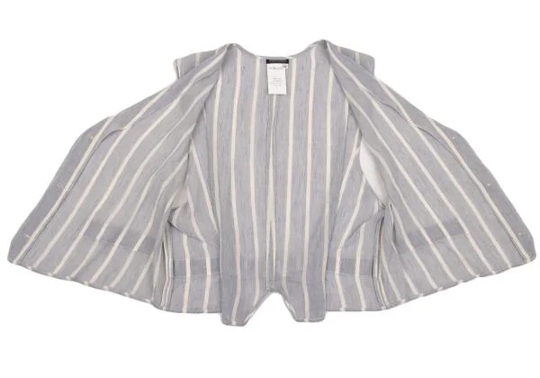 GIORGIO ARMANI Silk Linen Striped Vest K-154208_009