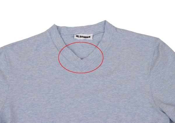 JIL SANDER Cotton Stretch V Neck T Shirt K-154215_003