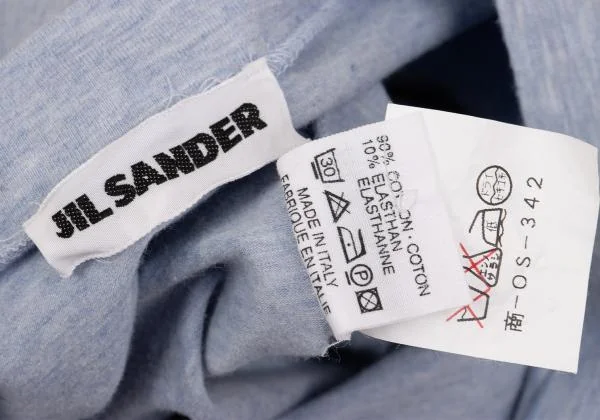 JIL SANDER Cotton Stretch V Neck T Shirt K-154215_011