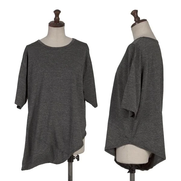 pour deux Diagonal Design Stretch T Shirt Grey M K-154226_001