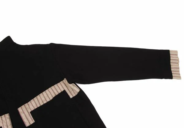 pour deux Cotton Stripe Switching Design Snap Jacket K-154229_005