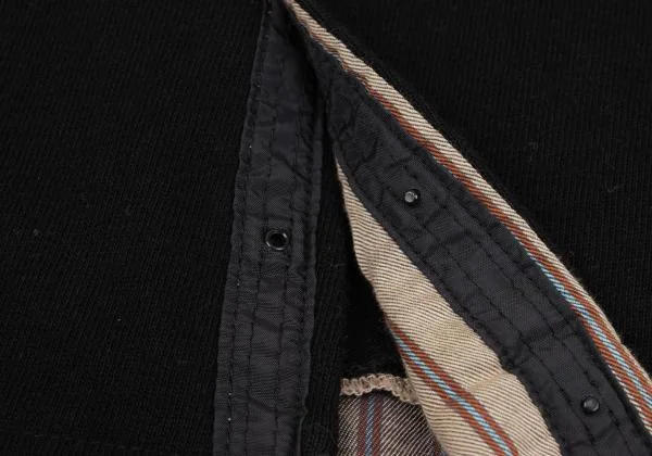 pour deux Cotton Stripe Switching Design Snap Jacket K-154229_011