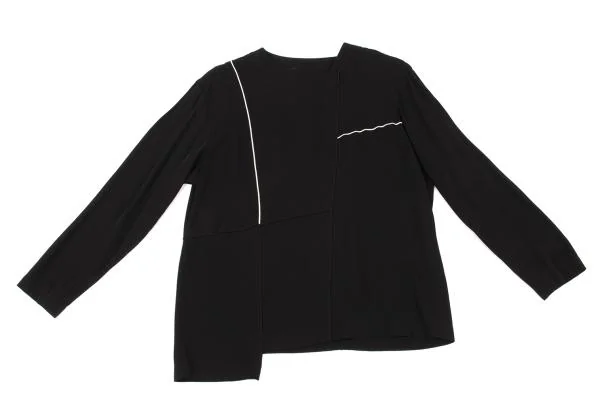 pour deux Rayon Switching Design T Shirt  K-154230_002