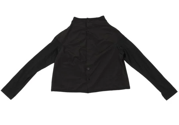 pour deux Poly Sleeve Switching Stretch Blouse K-154231_002