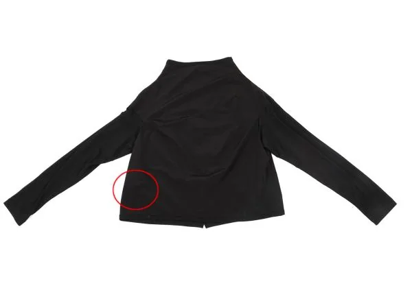 pour deux Poly Sleeve Switching Stretch Blouse K-154231_014