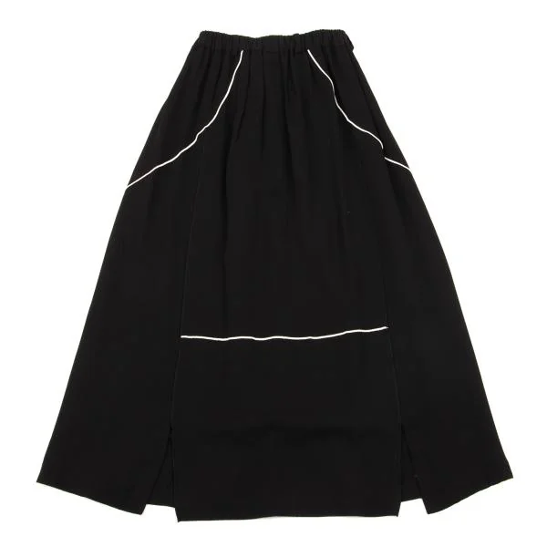 pour deux Rayon Switching Front Slit Skirt K-154234_002