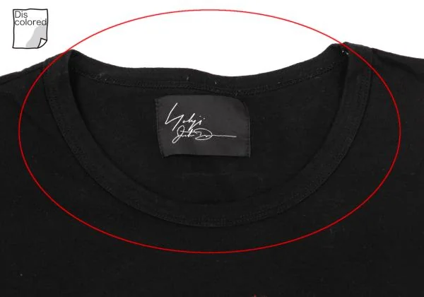 Yohji Yamamoto FEMME Rip Flocky Printed T Shirt K-154239_003
