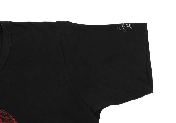 Yohji Yamamoto FEMME Rip Flocky Printed T Shirt K-154239_004