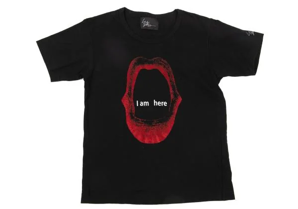Yohji Yamamoto FEMME Rip Flocky Printed T Shirt K-154239_006