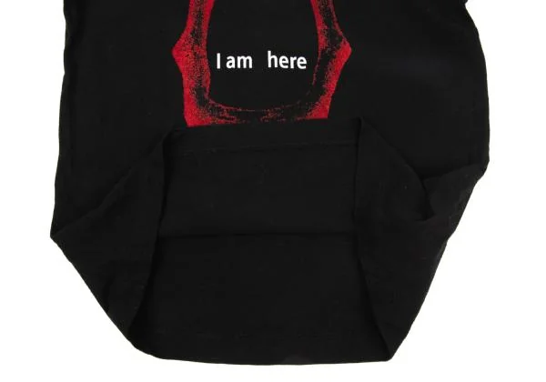 Yohji Yamamoto FEMME Rip Flocky Printed T Shirt K-154239_008