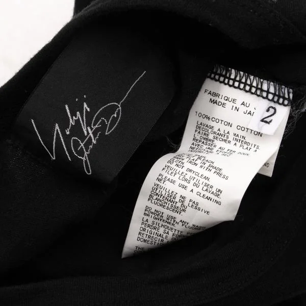 Yohji Yamamoto FEMME Rip Flocky Printed T Shirt K-154239_011