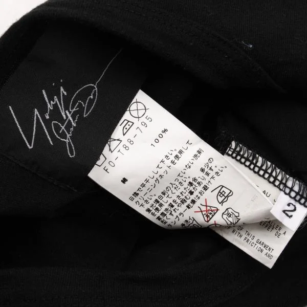 Yohji Yamamoto FEMME Rip Flocky Printed T Shirt K-154239_012