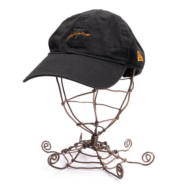 ヨウジヤマモト×ニューエラYohji Yamamoto×NEW ERA ロゴ刺繍ベースボールキャップ 黒 K-154240_001