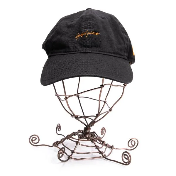 ヨウジヤマモト×ニューエラYohji Yamamoto×NEW ERA ロゴ刺繍ベースボールキャップ 黒 K-154240_002