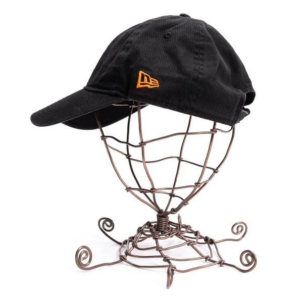 ヨウジヤマモト×ニューエラYohji Yamamoto×NEW ERA ロゴ刺繍ベースボールキャップ 黒 K-154240_003