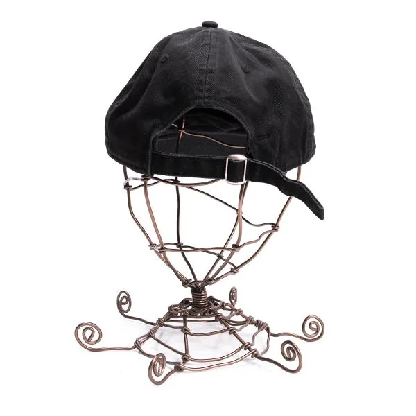 ヨウジヤマモト×ニューエラYohji Yamamoto×NEW ERA ロゴ刺繍ベースボールキャップ 黒 K-154240_004