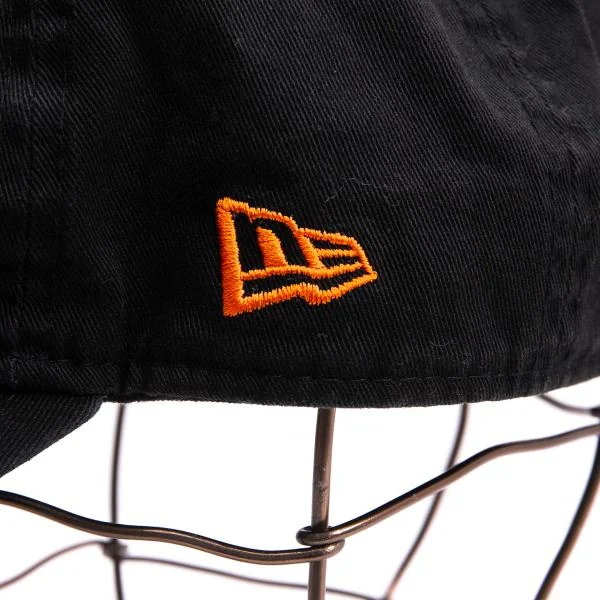 ヨウジヤマモト×ニューエラYohji Yamamoto×NEW ERA ロゴ刺繍ベースボールキャップ 黒 K-154240_006