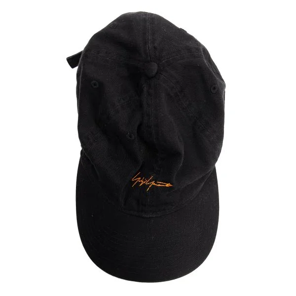 ヨウジヤマモト×ニューエラYohji Yamamoto×NEW ERA ロゴ刺繍ベースボールキャップ 黒 K-154240_008