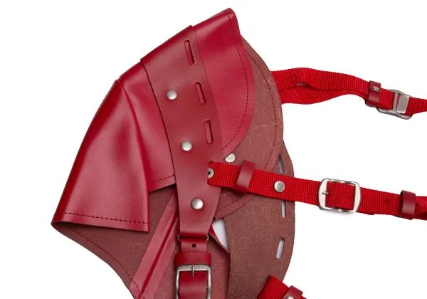 コムデギャルソンCOMME des GARCONS レザーショルダーハーネス 赤 K-154243_004