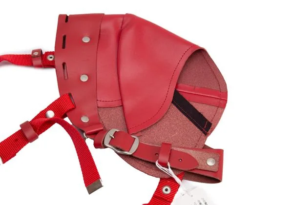 コムデギャルソンCOMME des GARCONS レザーショルダーハーネス 赤 K-154243_005